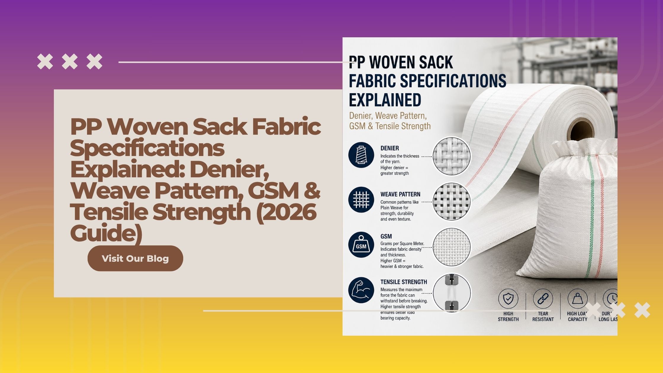 PP Woven Sack Fabric Specifications Explained (2026 Guide)